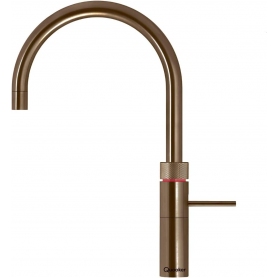 QUOOKER, FUSION ROUND, 3-IN-1 BOILING WATER TAP WITH 3L TANK PAINTED BRASS